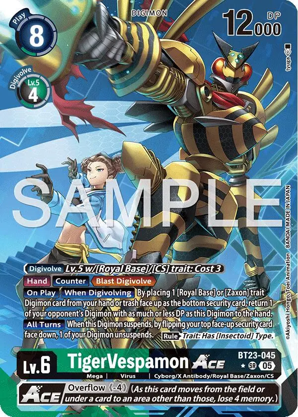 Tigervespamon Ace [Bt23-045] (Alternate Art) [Hackers' Slumber] 1
