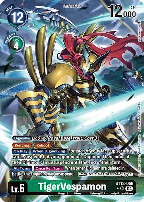 Tigervespamon [Bt18-056] (Alternate Art) [Release Special Booster Ver.2.0] 1