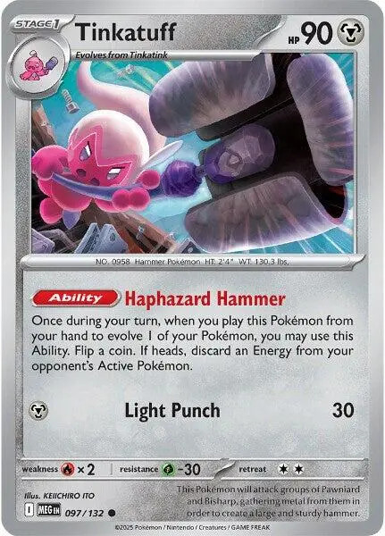 Tinkatuff (097/132) [Mega Evolution: Base Set] 1