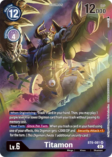 Titamon [Bt6-081] (Alternate Art) [Double Diamond] 1