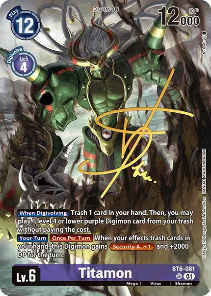 Titamon [Bt6-081] (Signed) [World Convergence] 1