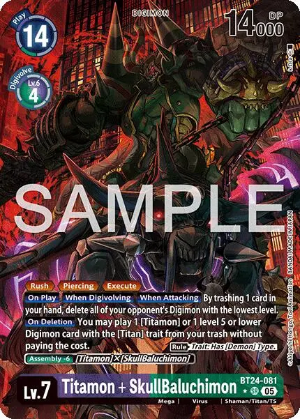 Titamon + Skullbaluchimon [Bt24-081] (Alternate Art) [Time Stranger] 1