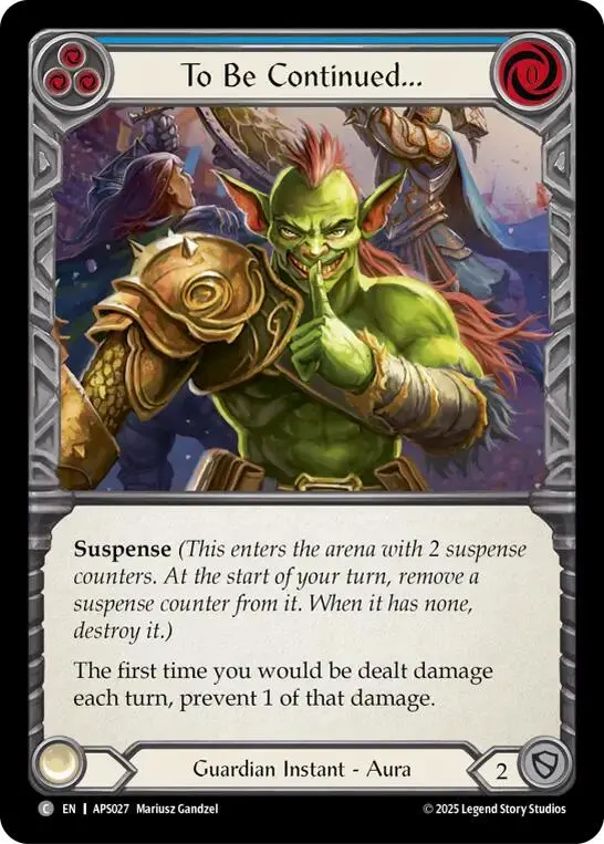 To Be Continued... [Aps027] (Armory Deck: Pleiades) 1