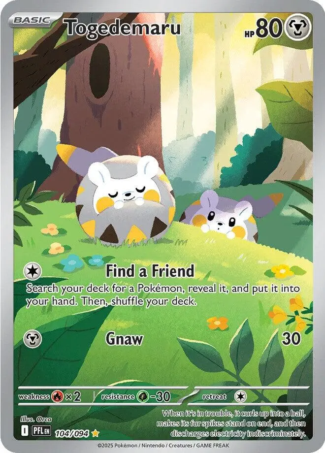 Togedemaru (104/094) [Mega Evolution: Phantasmal Flames] 1