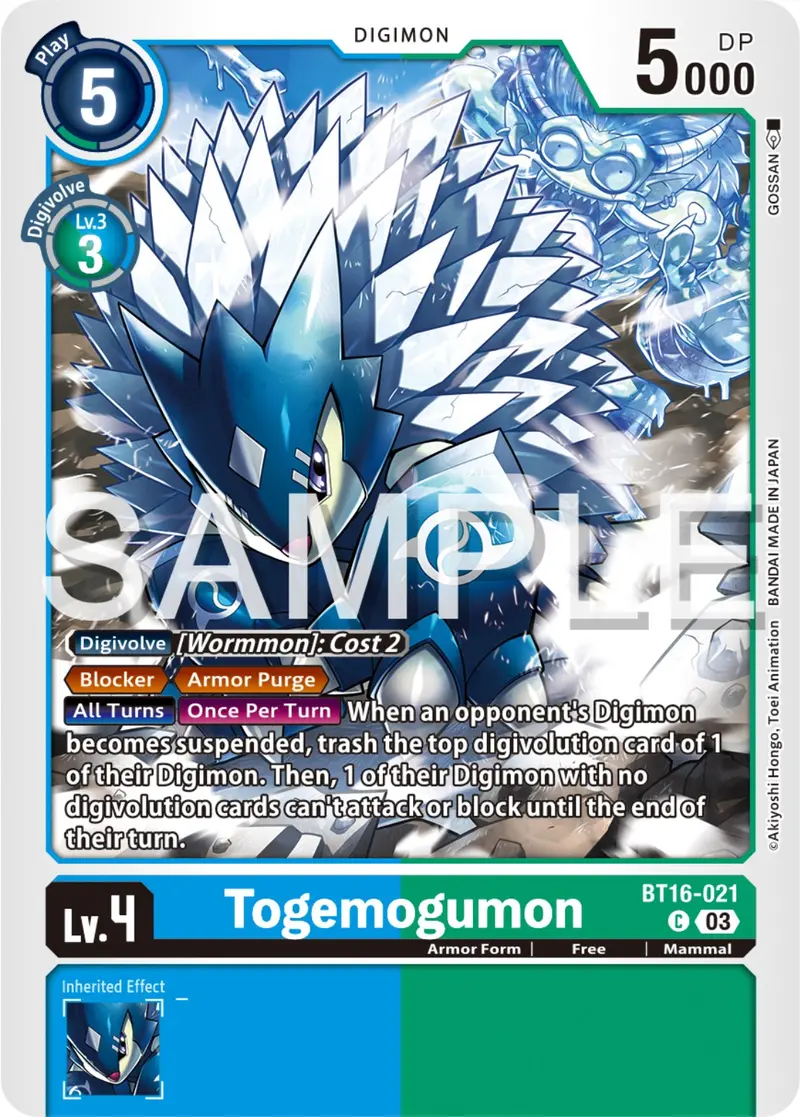 Togemogumon [Bt16-021] [Beginning Observer] 1
