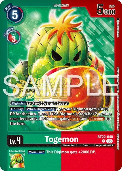 Togemon [Bt22-048] (Judge Pack 2025 Wave 2) [Cyber Eden] 1