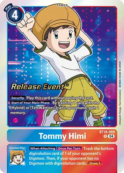 Tommy Himi [Bt18-089] [Release Special Booster Ver.2.0 Promos] 1