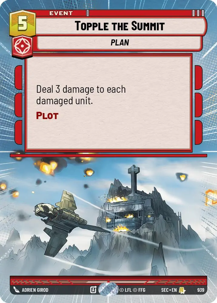 Topple The Summit (939) (Hyperspace Foil) (939) [Secrets Of Power] 1