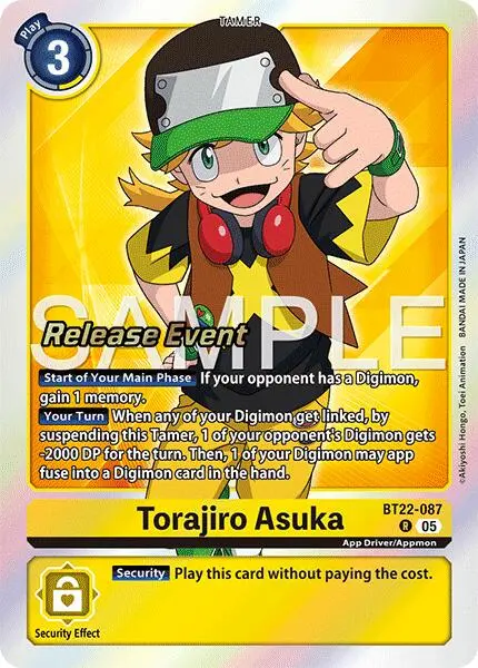 Torajiro Asuka [Bt22-087] [Cyber Eden Release Event Cards] 1