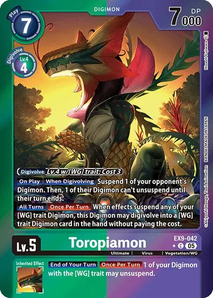 Toropiamon [Ex9-042] (Limited Foil) [Versus Monsters] 1