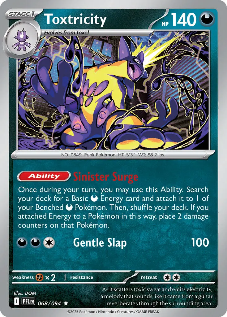 Toxtricity (068/094) (Theme Deck Exclusive) [Mega Evolution: Phantasmal Flames] 1