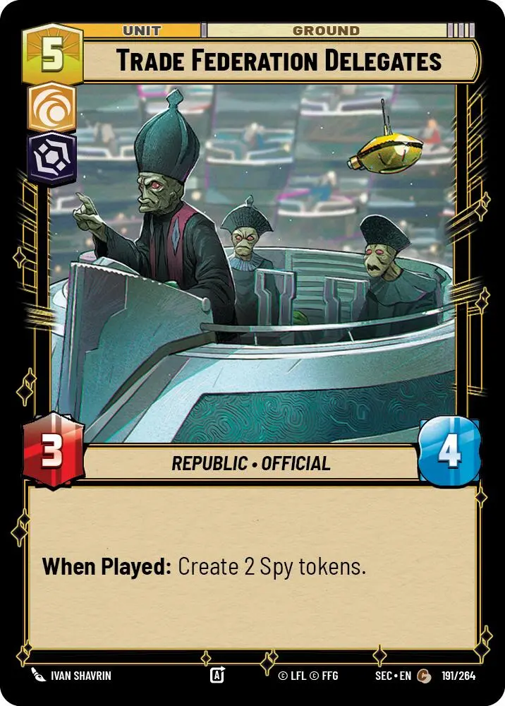 Trade Federation Delegates (191/264) (191/264) [Secrets Of Power] 1
