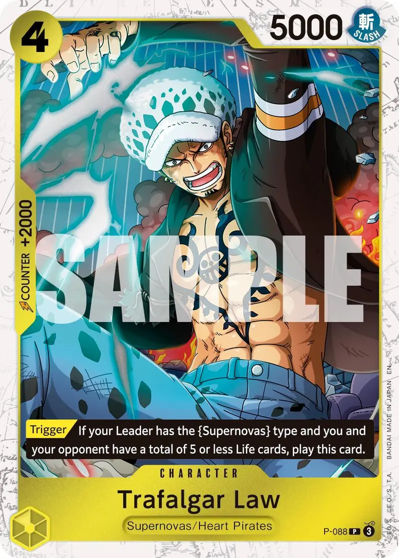 Trafalgar Law (P-088) (Pirate Foil) [Premium Booster -The Best- Vol. 2] 1