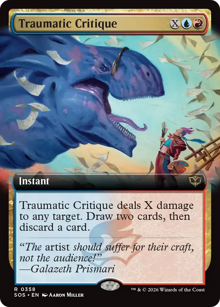 Traumatic Critique (Extended Art) [Secrets Of Strixhaven] 1