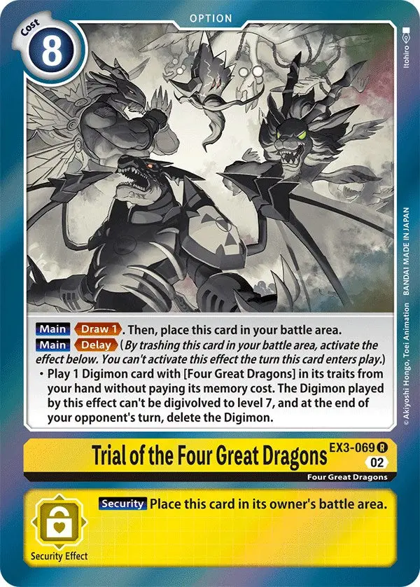 Trial Of The Four Great Dragons [Ex3-069] [Draconic Roar] 1