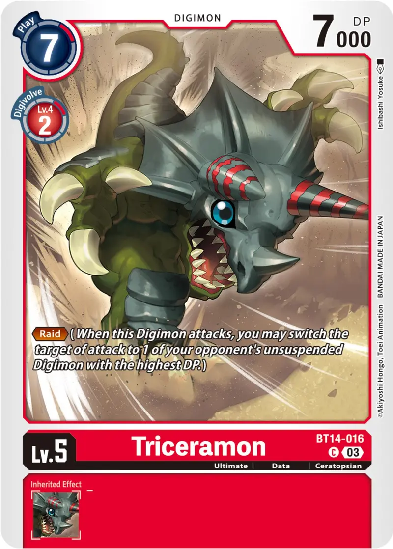 Triceramon [Bt14-016] [Blast Ace] 1