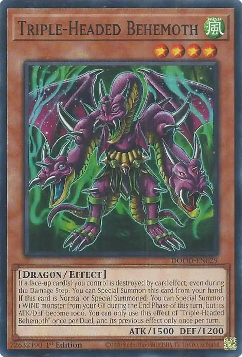 Triple-Headed Behemoth [Dood-En029] Common 1