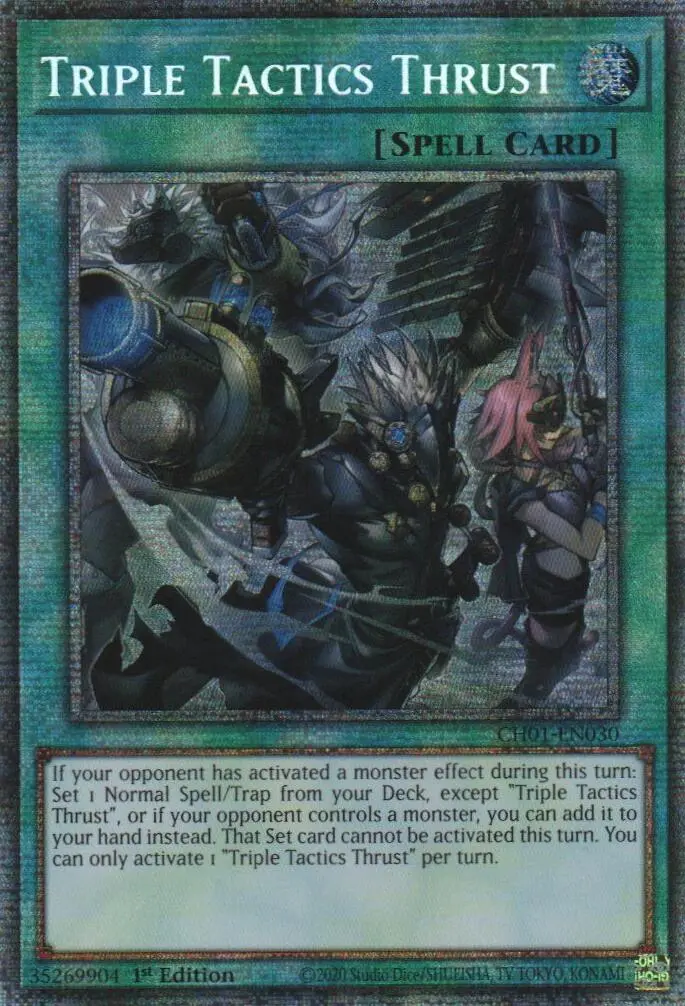 Triple Tactics Thrust (Starlight Rare) [Ch01-En030] Starlight Rare 1