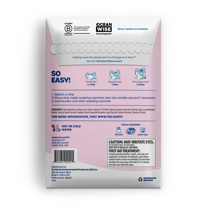 Tru Earth Laundry Detergent - Baby / 32 Strips 2