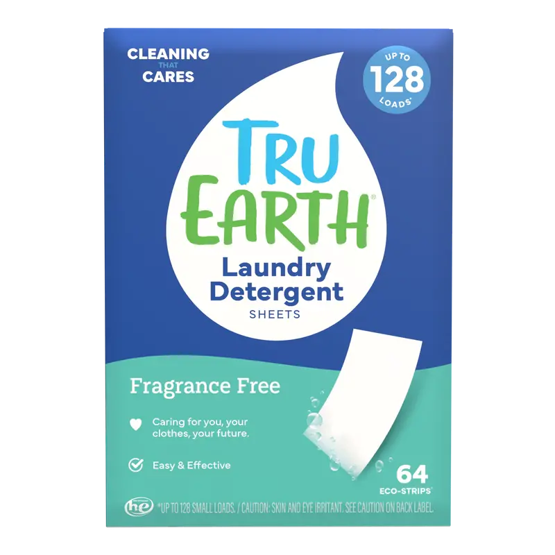 Tru Earth Laundry Detergent - Fragrance-Free / 64 Strips 1
