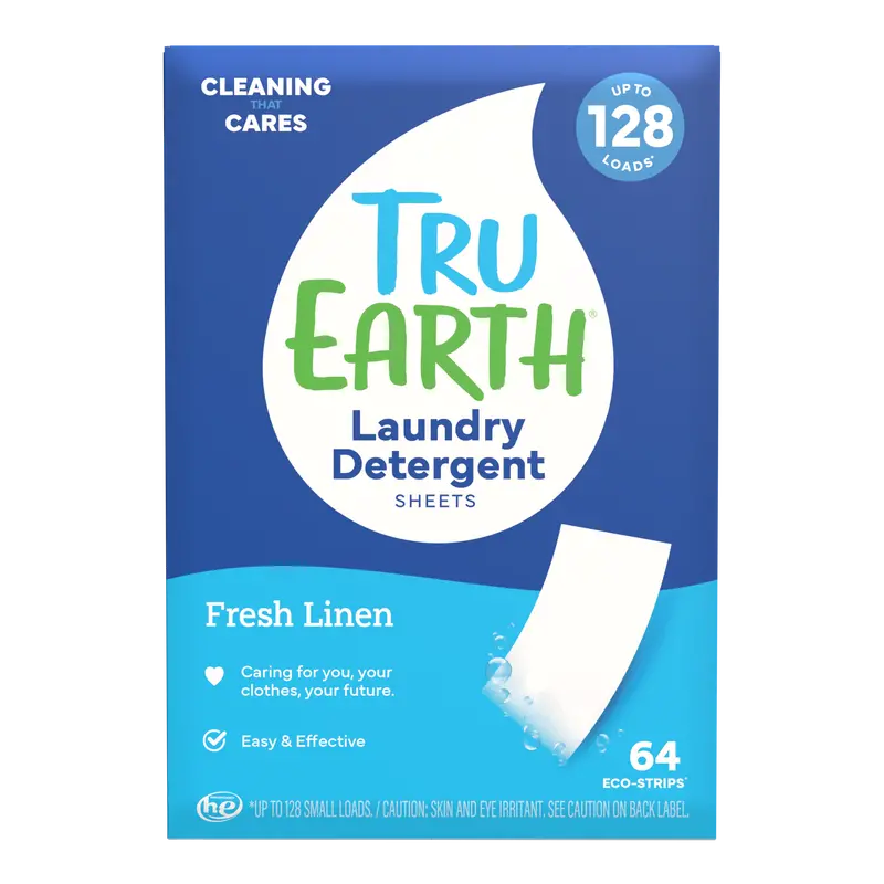 Tru Earth Laundry Detergent - Fresh Linen / 64 Strips 1