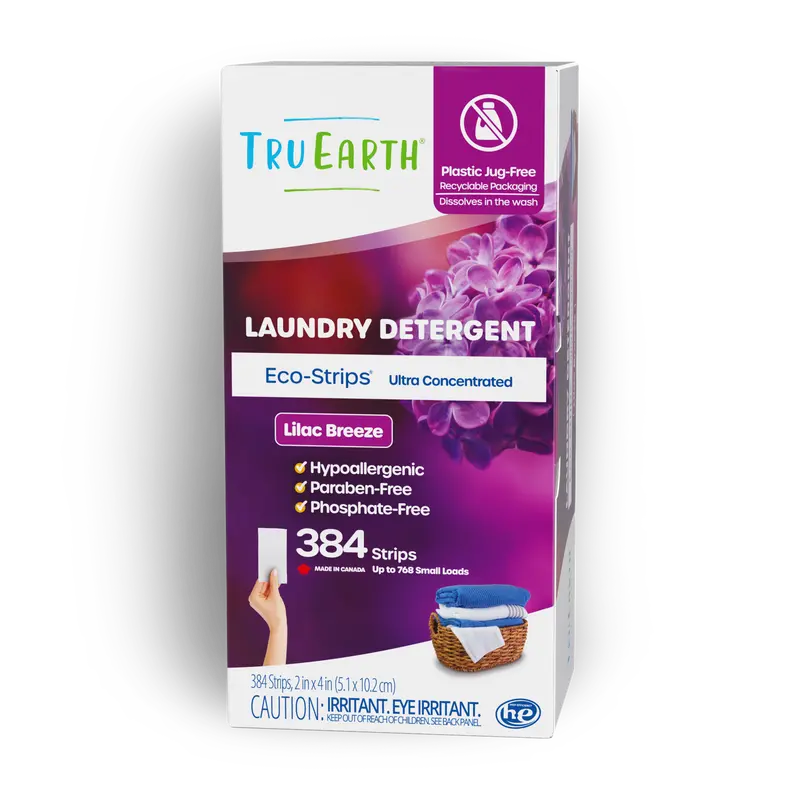 Tru Earth Laundry Detergent - Lilac Breeze / 384 Strips 1