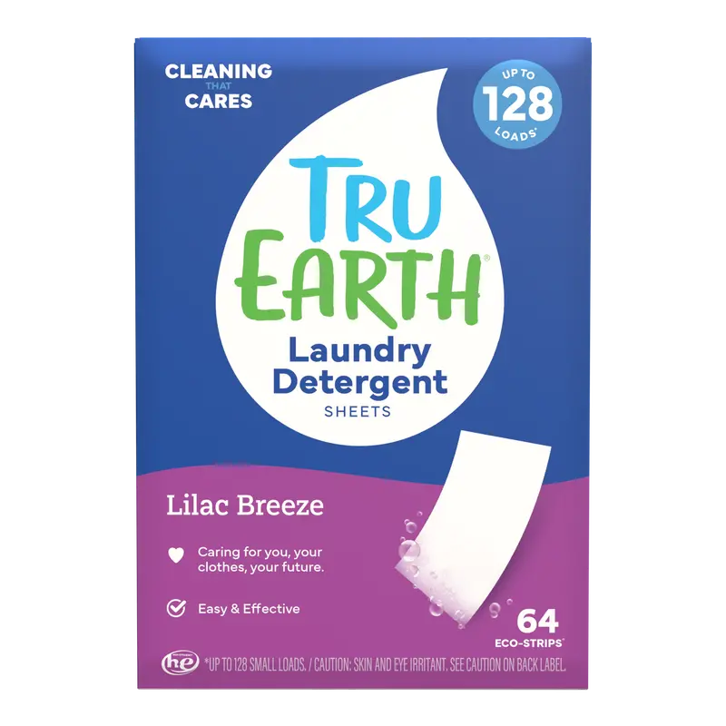 Tru Earth Laundry Detergent - Lilac Breeze / 64 Strips 1