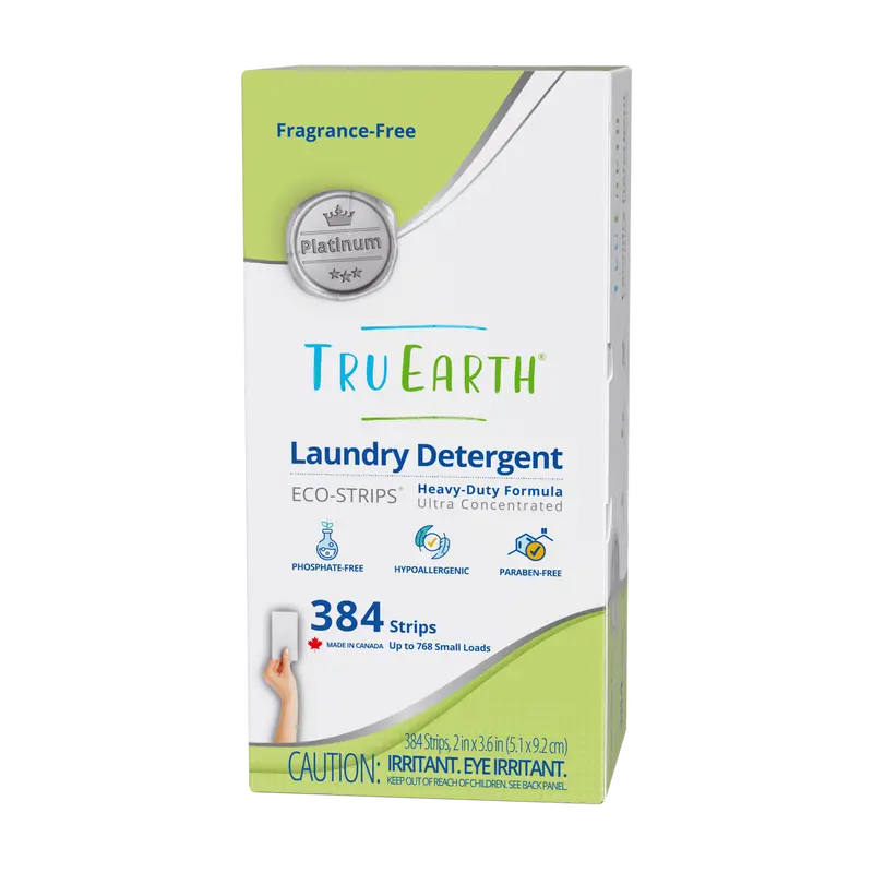 Tru Earth Platinum Laundry Detergent - Fragrance-Free / 384 Strips 1