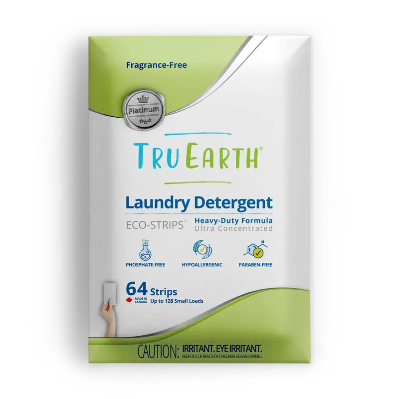 Tru Earth Platinum Laundry Detergent - Fragrance-Free / 64 Strips 1