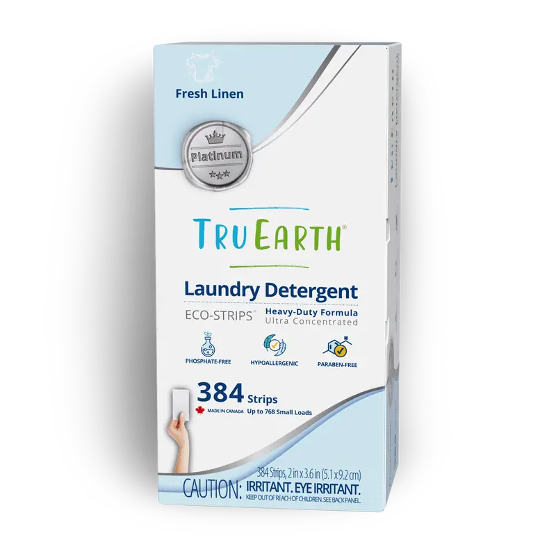 Tru Earth Platinum Laundry Detergent - Fresh Linen / 384 Strips 1