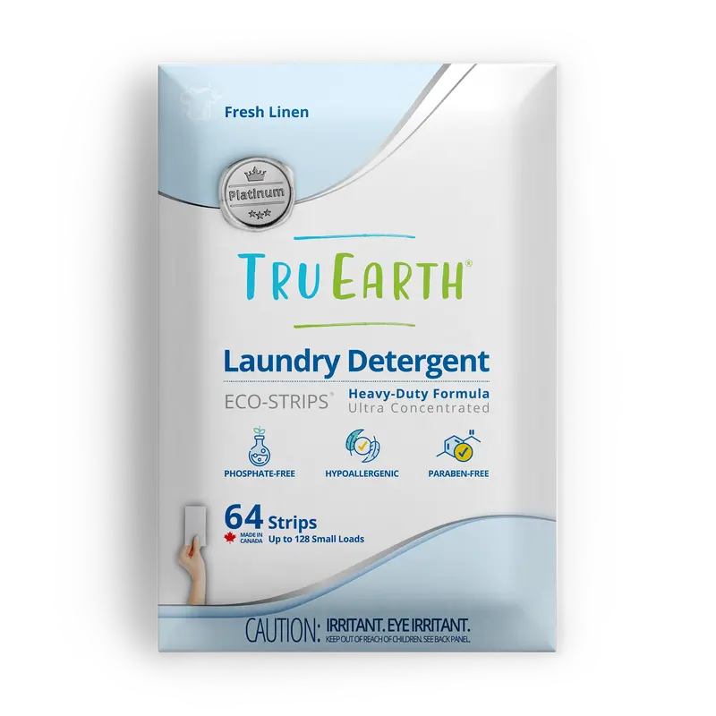 Tru Earth Platinum Laundry Detergent - Fresh Linen / 64 Strips 1