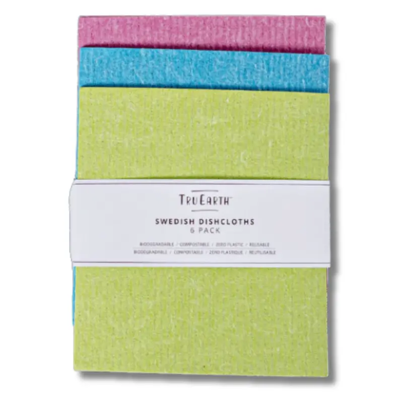 Tru Earth Swedish Cloths 6-Pack (Multi Color) 1