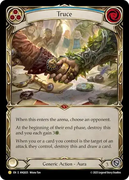 Truce (Blue) (Gold) [Anq025] (Compendium Of Rathe - Antiquity Pack) 1