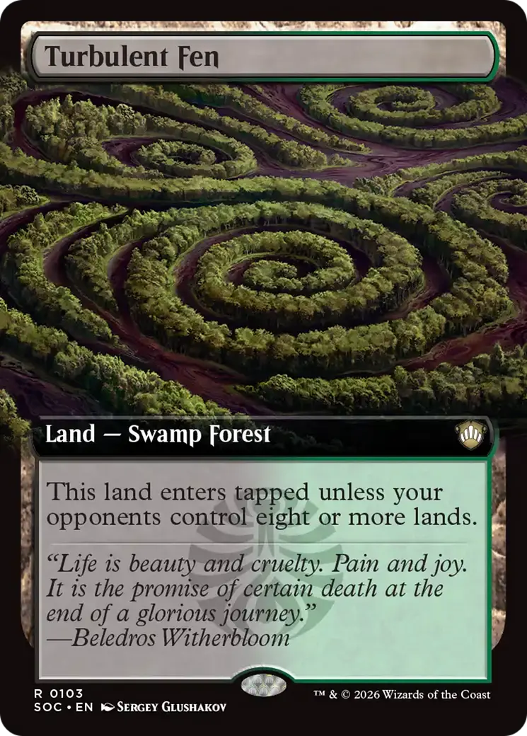 Turbulent Fen (Extended Art) [Secrets Of Strixhaven Commander] 1