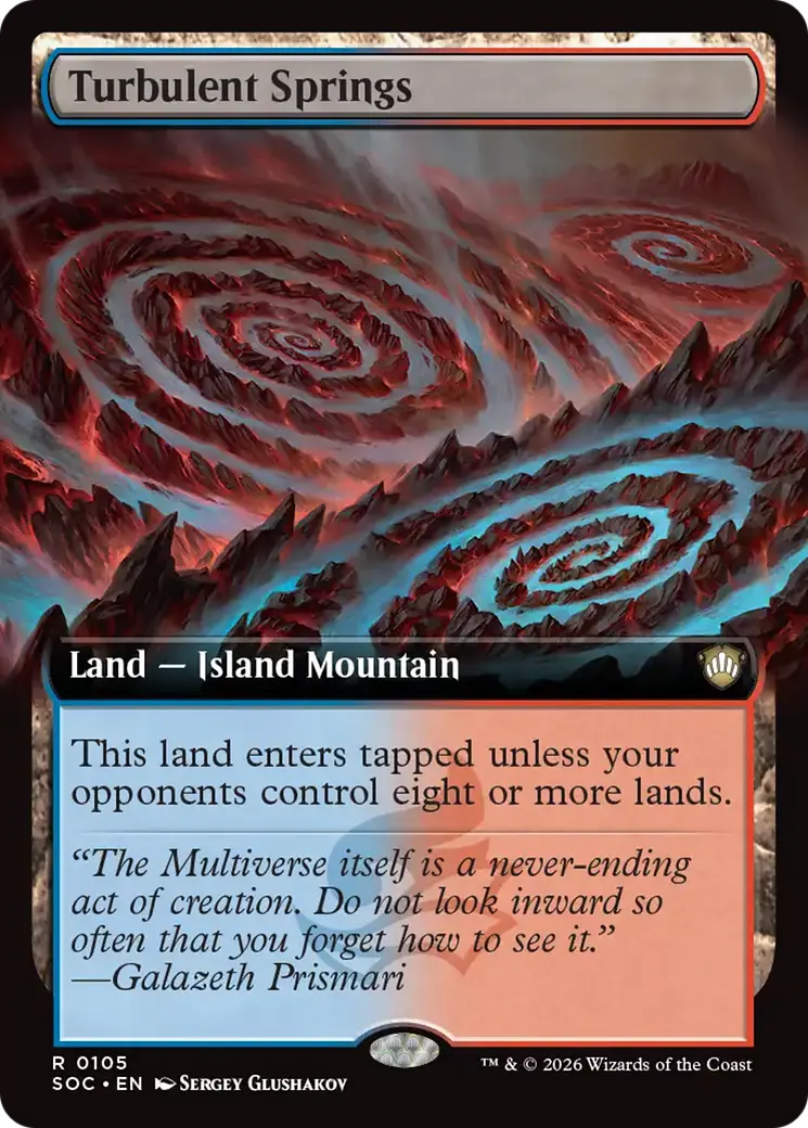 Turbulent Springs (Extended Art) [Secrets Of Strixhaven Commander] 1