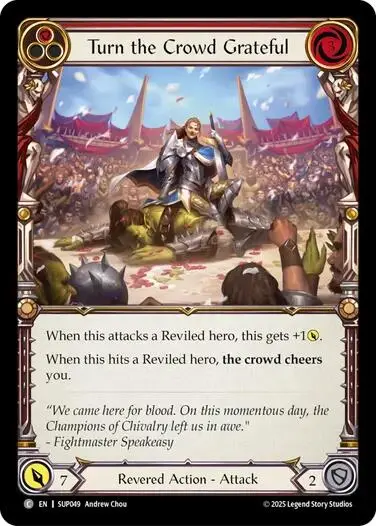 Turn The Crowd Grateful (Red) [Sup049] (Super Slam)  Rainbow Foil 1
