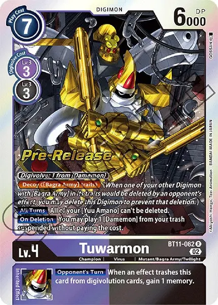 Tuwarmon [Bt11-082] [Dimensional Phase Pre-Release Promos] 1