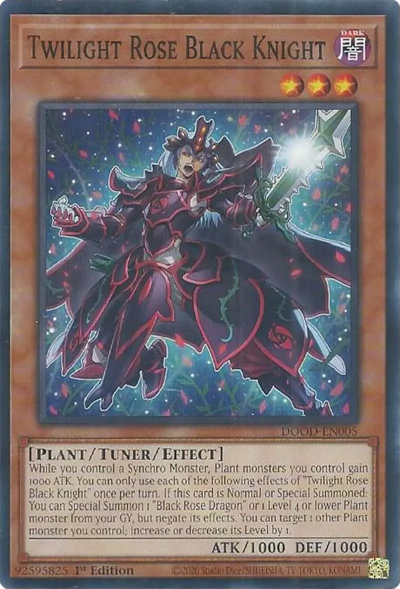 Twilight Rose Black Knight [Dood-En005] Common 1