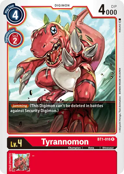 Tyrannomon [Bt1-016] [Release Special Booster Ver.1.0] 1