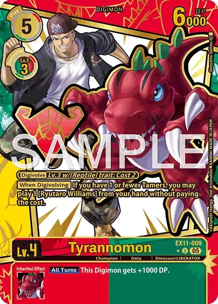 Tyrannomon [Ex11-009] (Rare Pull) [Dawn Of Liberator] 1