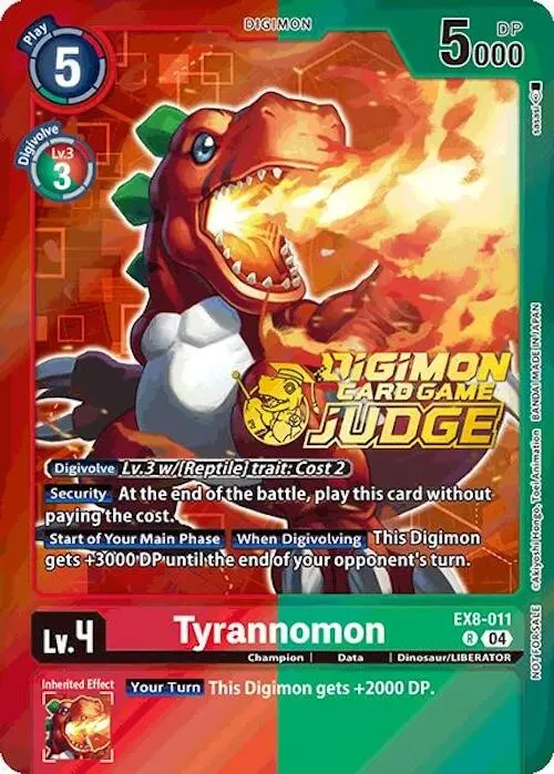 Tyrannomon [Ex8-011] (Judge Pack 2025 Wave 1) [Chain Of Liberation Promos] 1