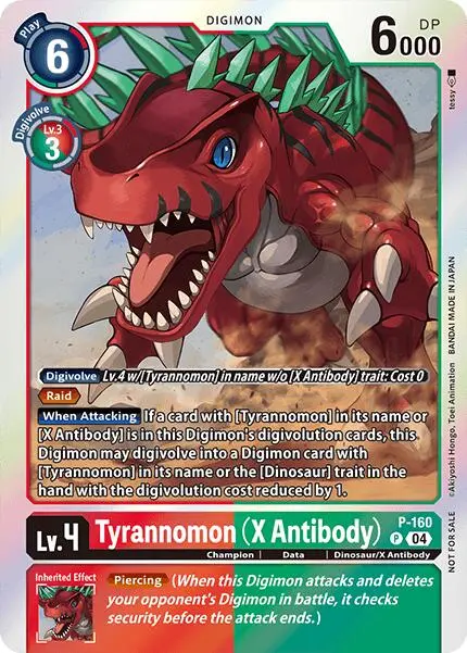 Tyrannomon [P-160] (X Antibody) (-Chain Of Liberation- Upgrade Pack [Chain Of Liberation Promos] 1