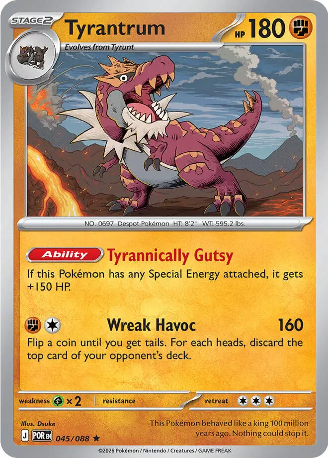 Tyrantrum (045/088) [Mega Evolution: Perfect Order] 1