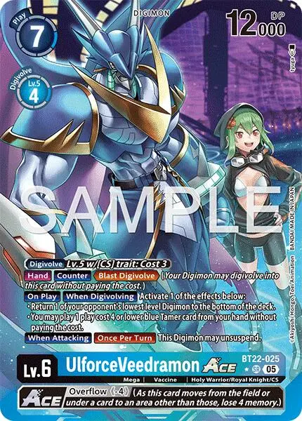 Ulforceveedramon Ace [Bt22-025] (Alternate Art) [Cyber Eden] 1