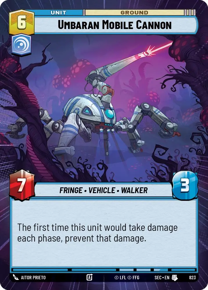 Umbaran Mobile Cannon (823) (Hyperspace Foil) (823) [Secrets Of Power] 1