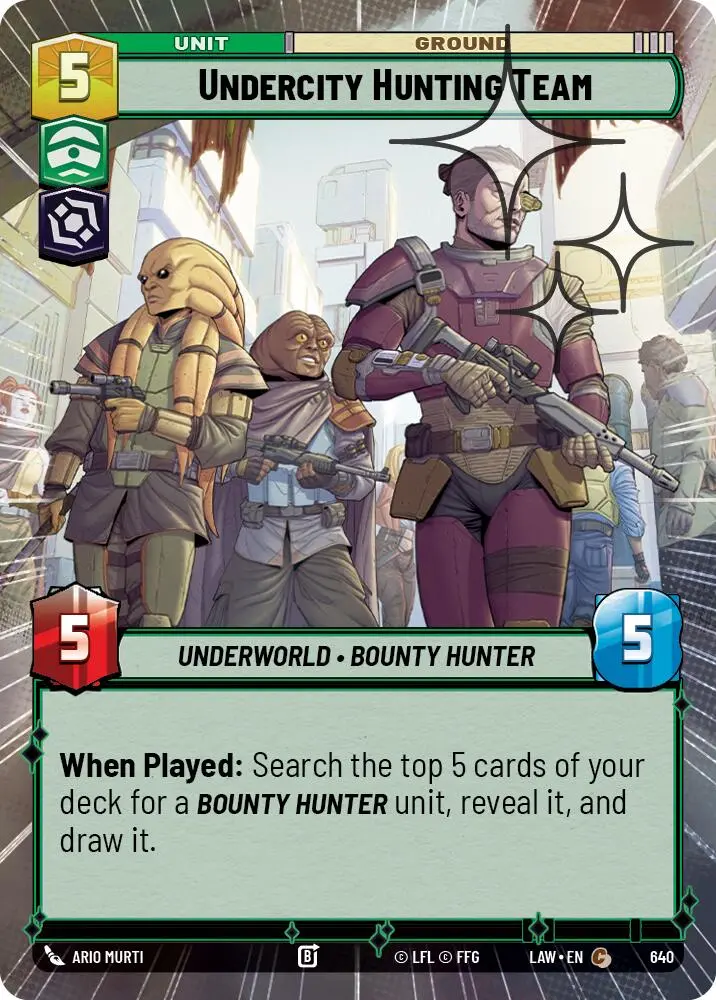 Undercity Hunting Team (640) (Hyperspace Foil) (640) [A Lawless Time] 1