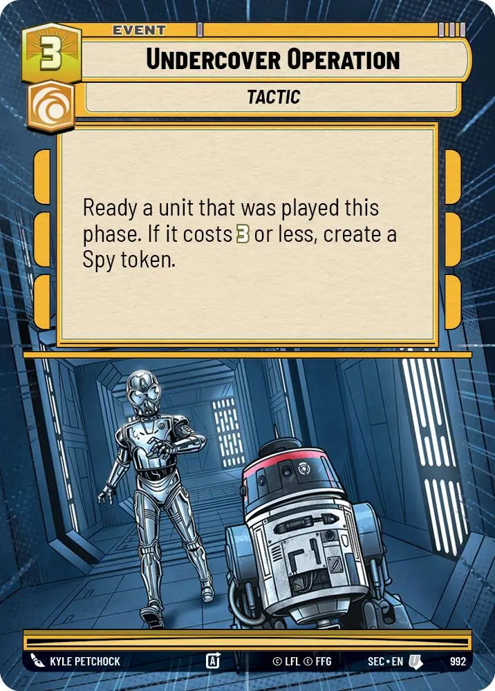 Undercover Operation (992) (Hyperspace Foil) (992) [Secrets Of Power] 1