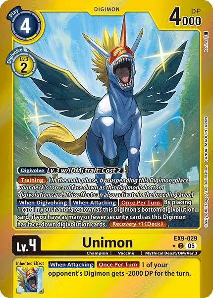 Unimon [Ex9-029] (Limited Foil) [Versus Monsters] 1