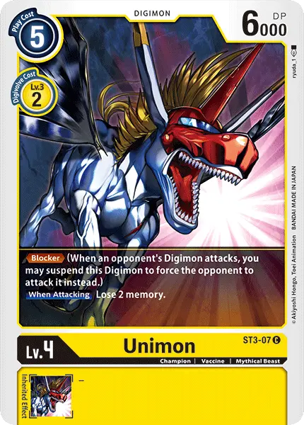 Unimon [St3-07] [Starter Deck: Heaven's Yellow] 1