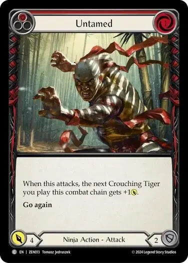 Untamed (Red) [Zen013] (Part The Mistveil Zen Blitz Deck) 1
